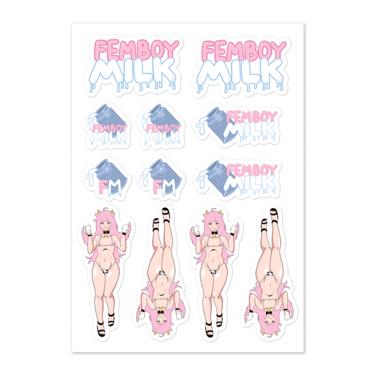 Femboy Milk Sticker Sheet