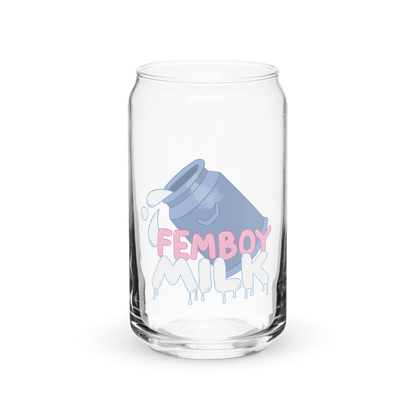 Femboy Milk Can-Shaped Glass