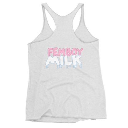 Femboy Milk racerback Tank Top