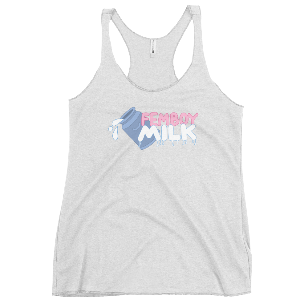 Femboy Milk racerback Tank Top