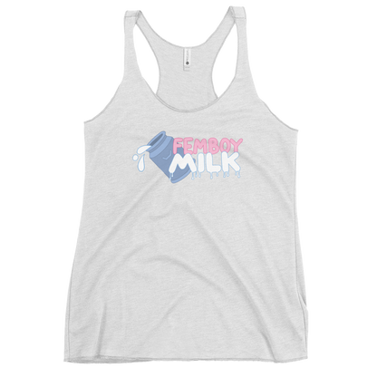 Femboy Milk racerback Tank Top