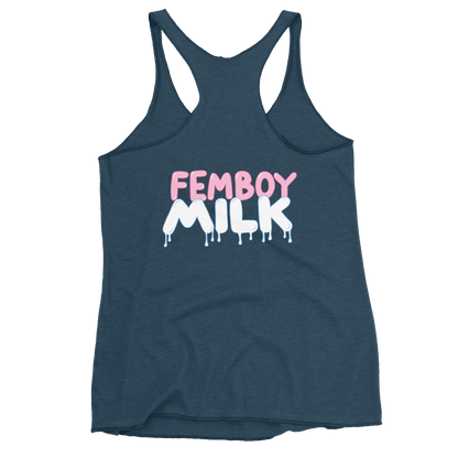 Femboy Milk racerback Tank Top