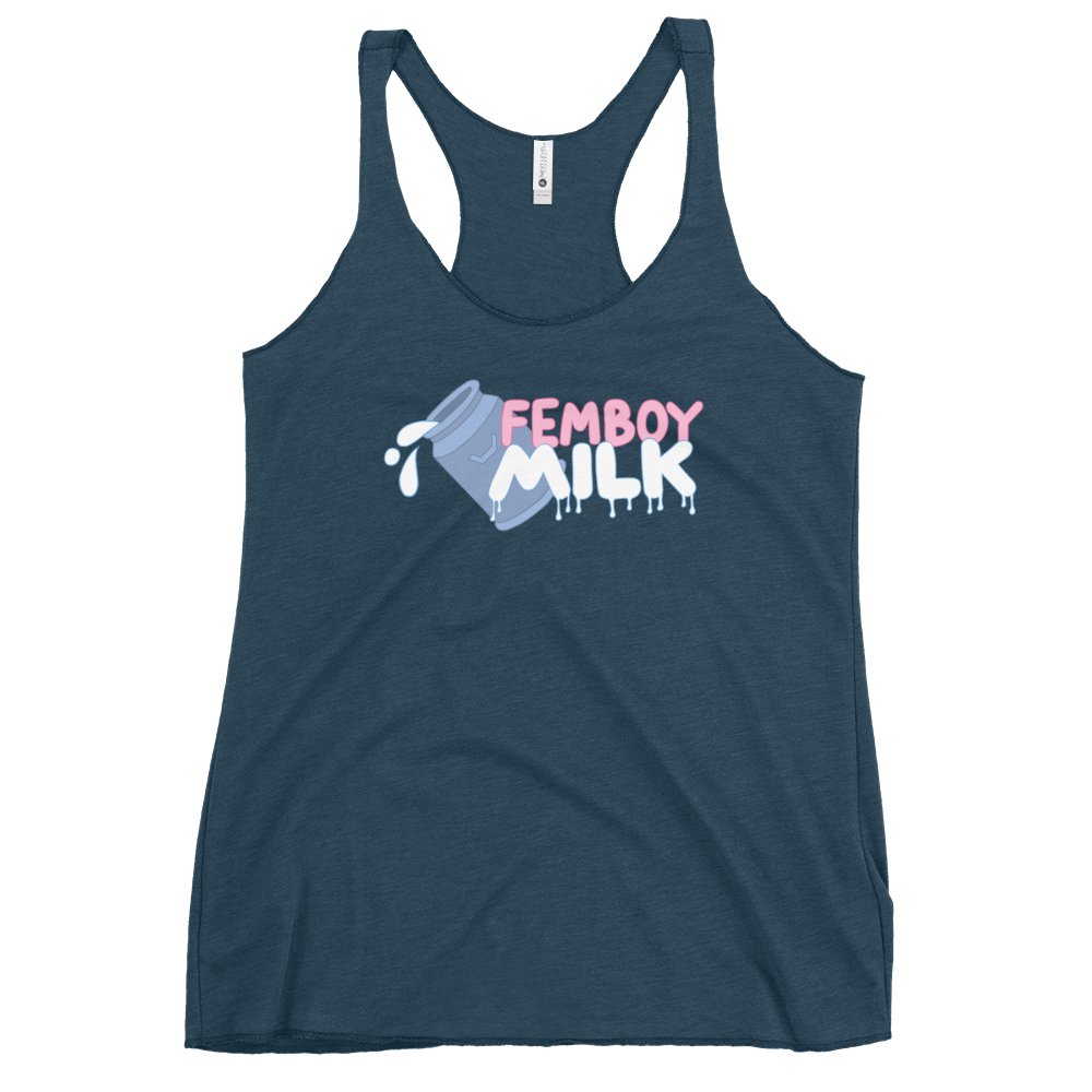 Femboy Milk racerback Tank Top