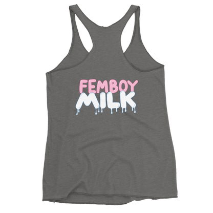 Femboy Milk racerback Tank Top