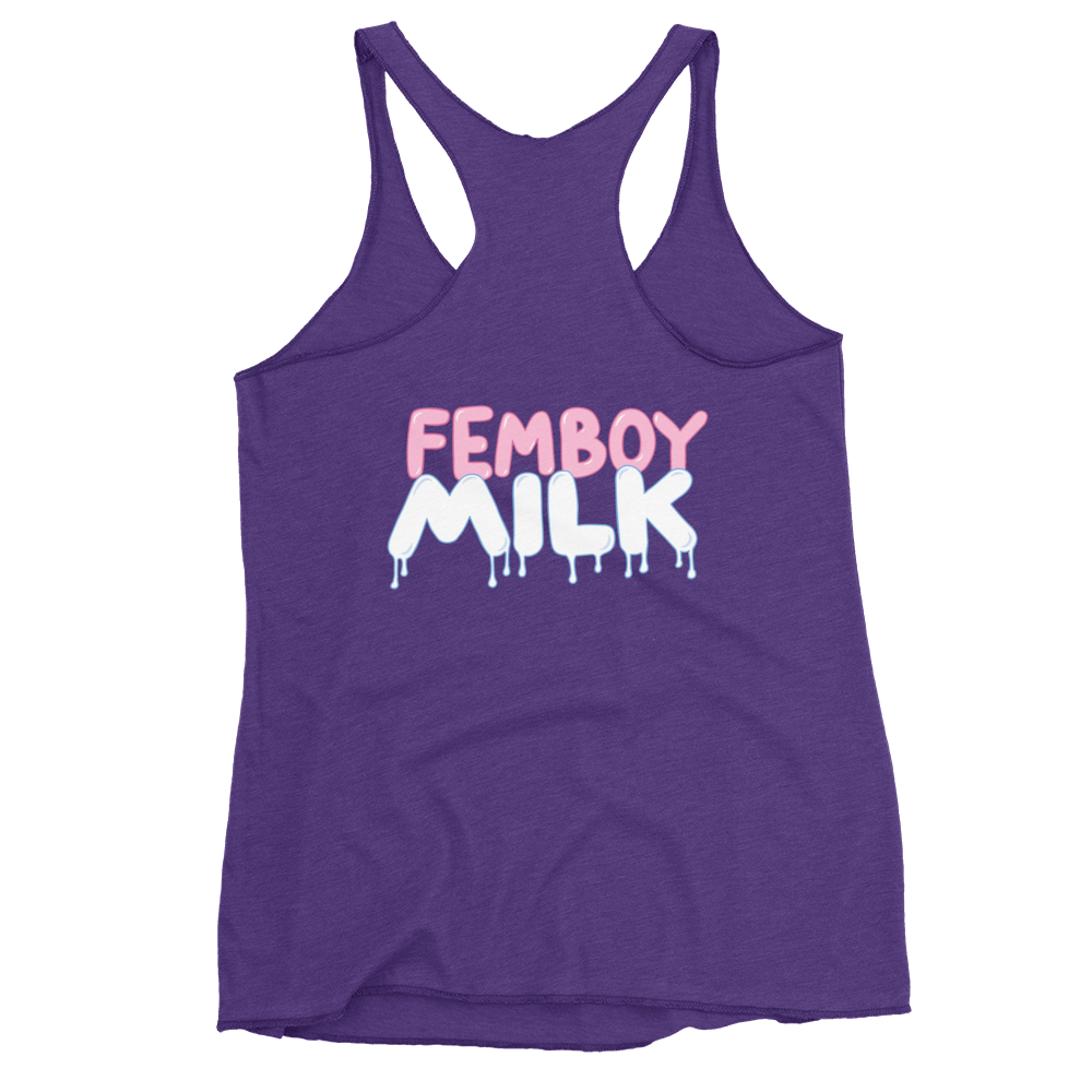 Femboy Milk racerback Tank Top