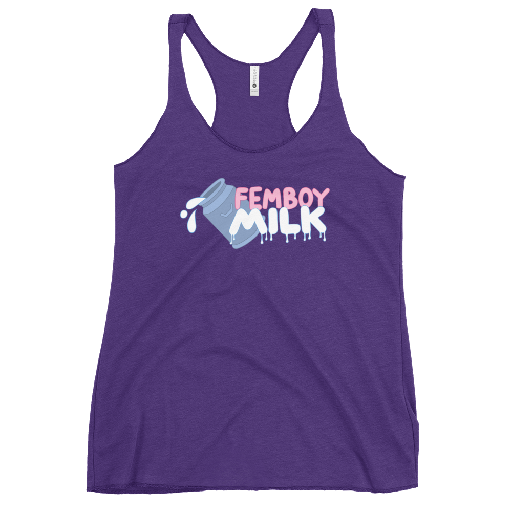 Femboy Milk racerback Tank Top