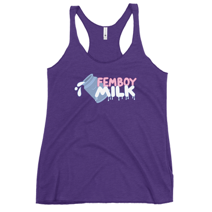 Femboy Milk racerback Tank Top