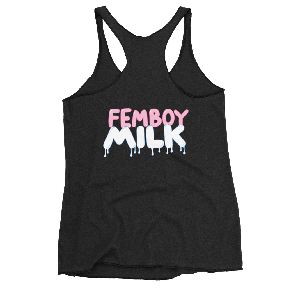 Femboy Milk racerback Tank Top