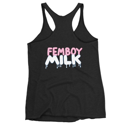 Femboy Milk racerback Tank Top