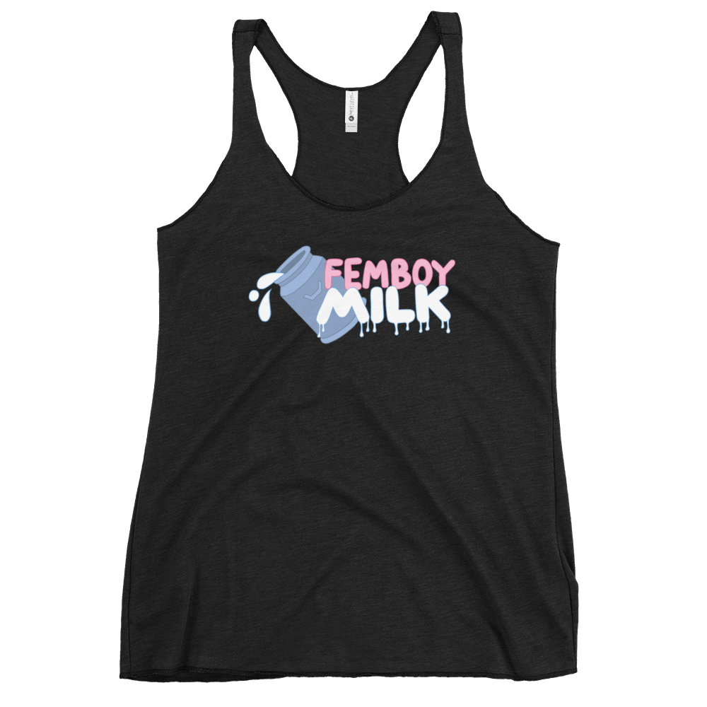 Femboy Milk racerback Tank Top