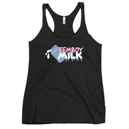 Femboy Milk racerback Tank Top