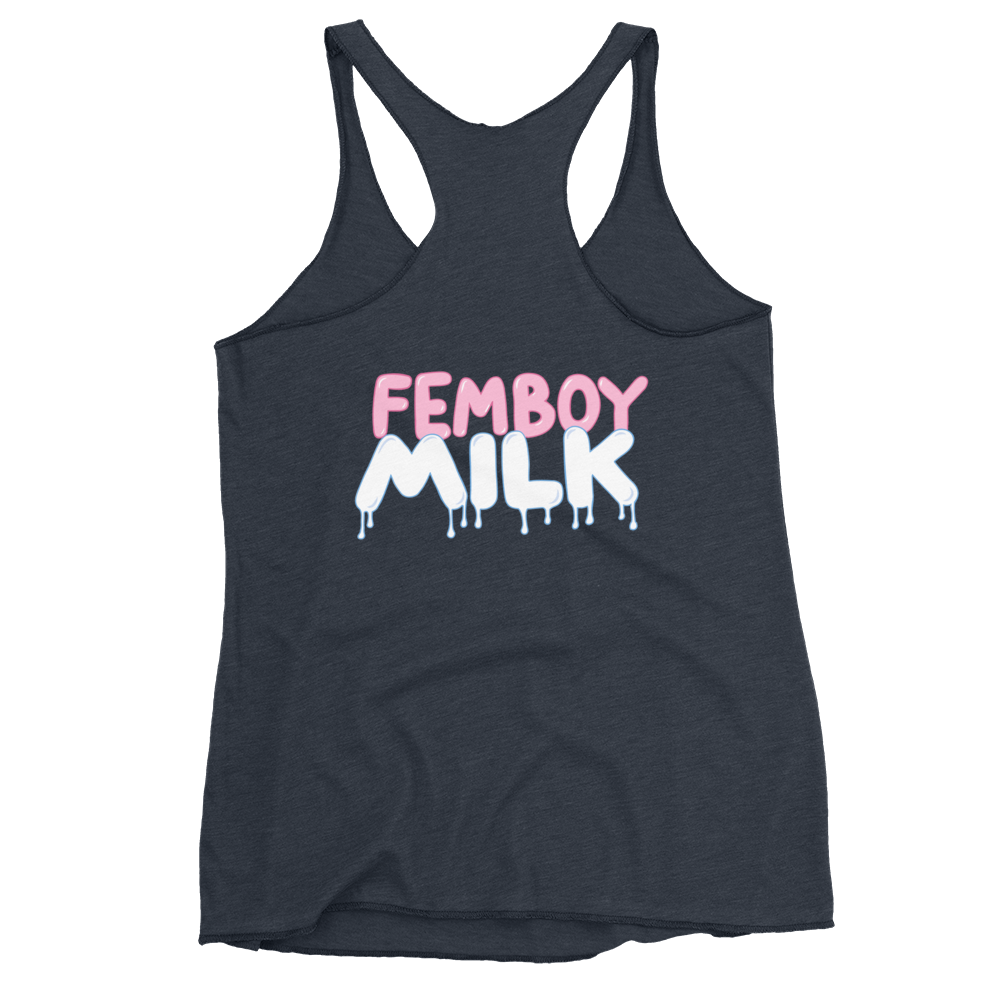 Femboy Milk racerback Tank Top