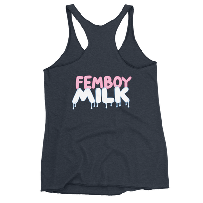 Femboy Milk racerback Tank Top