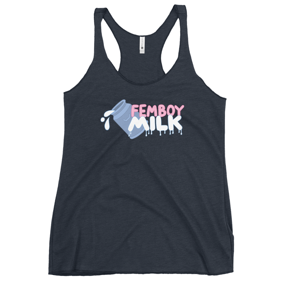 Femboy Milk racerback Tank Top