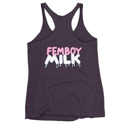 Femboy Milk racerback Tank Top