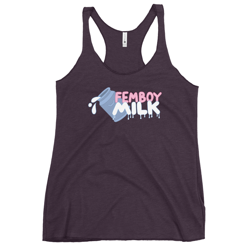 Femboy Milk racerback Tank Top