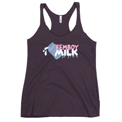 Femboy Milk racerback Tank Top