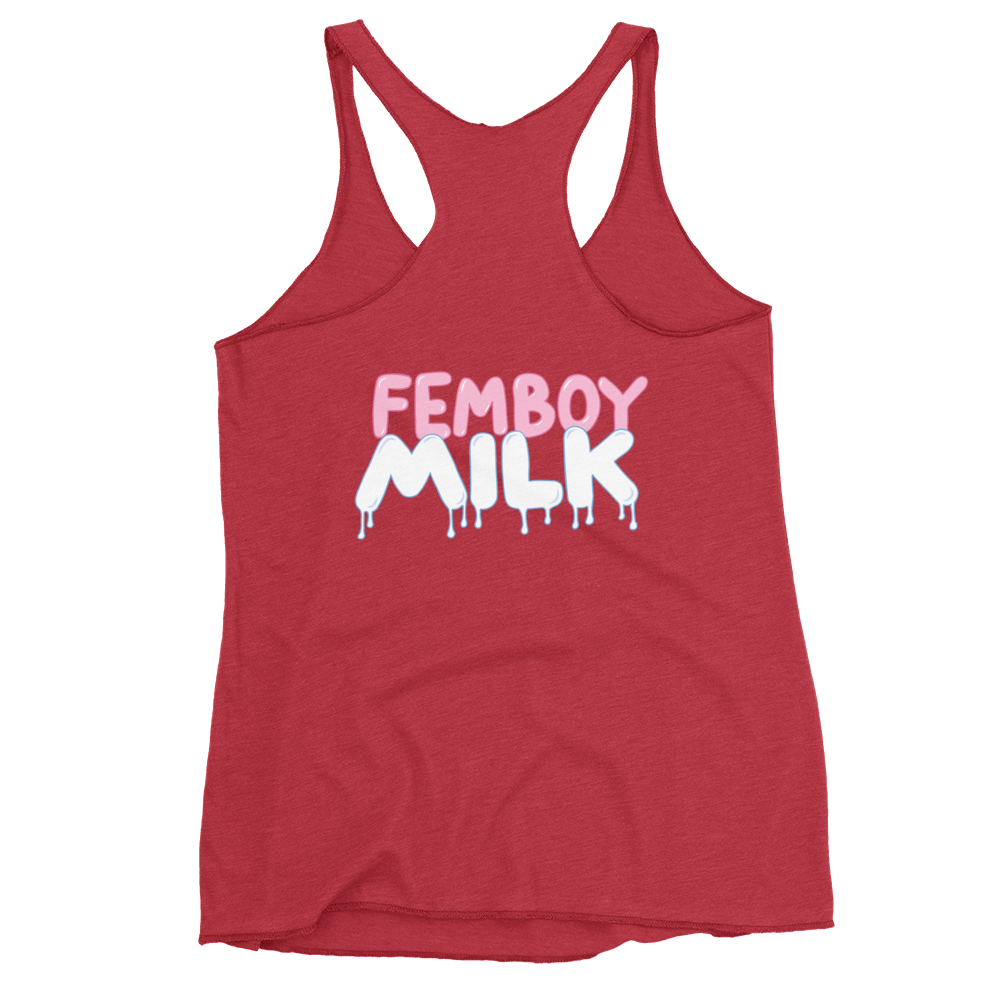 Femboy Milk racerback Tank Top