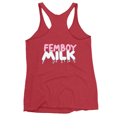 Femboy Milk racerback Tank Top