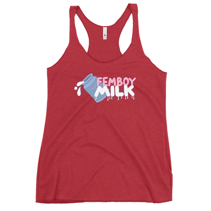 Femboy Milk racerback Tank Top