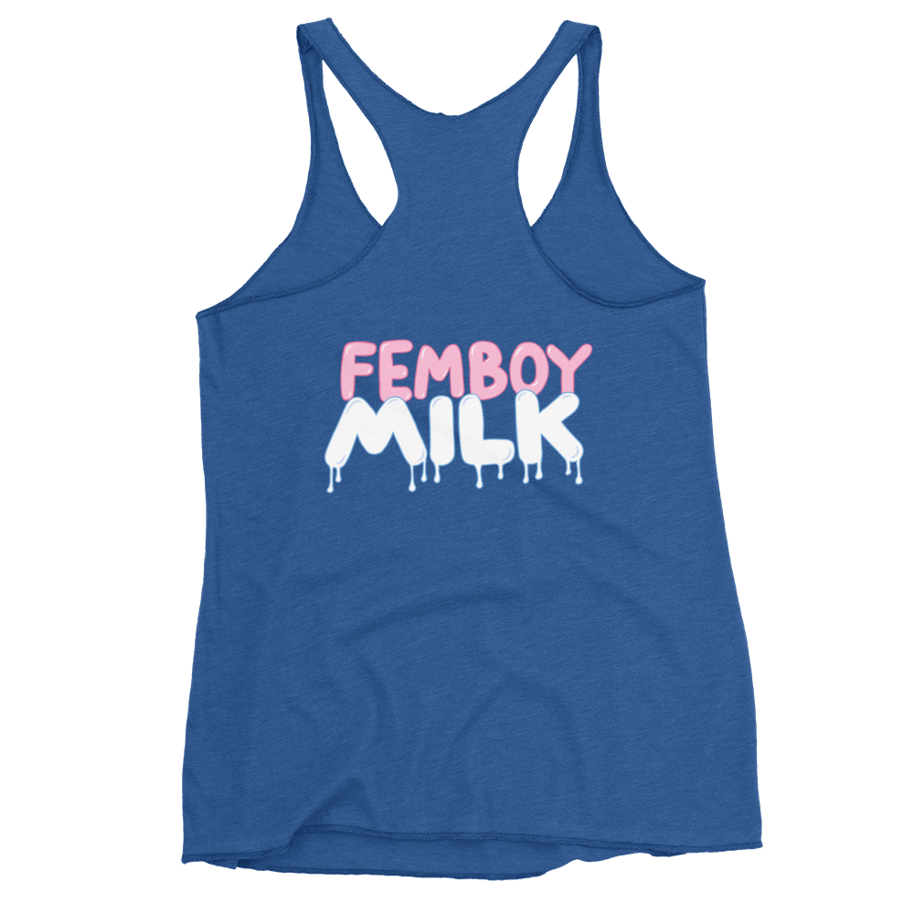 Femboy Milk racerback Tank Top