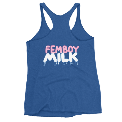 Femboy Milk racerback Tank Top