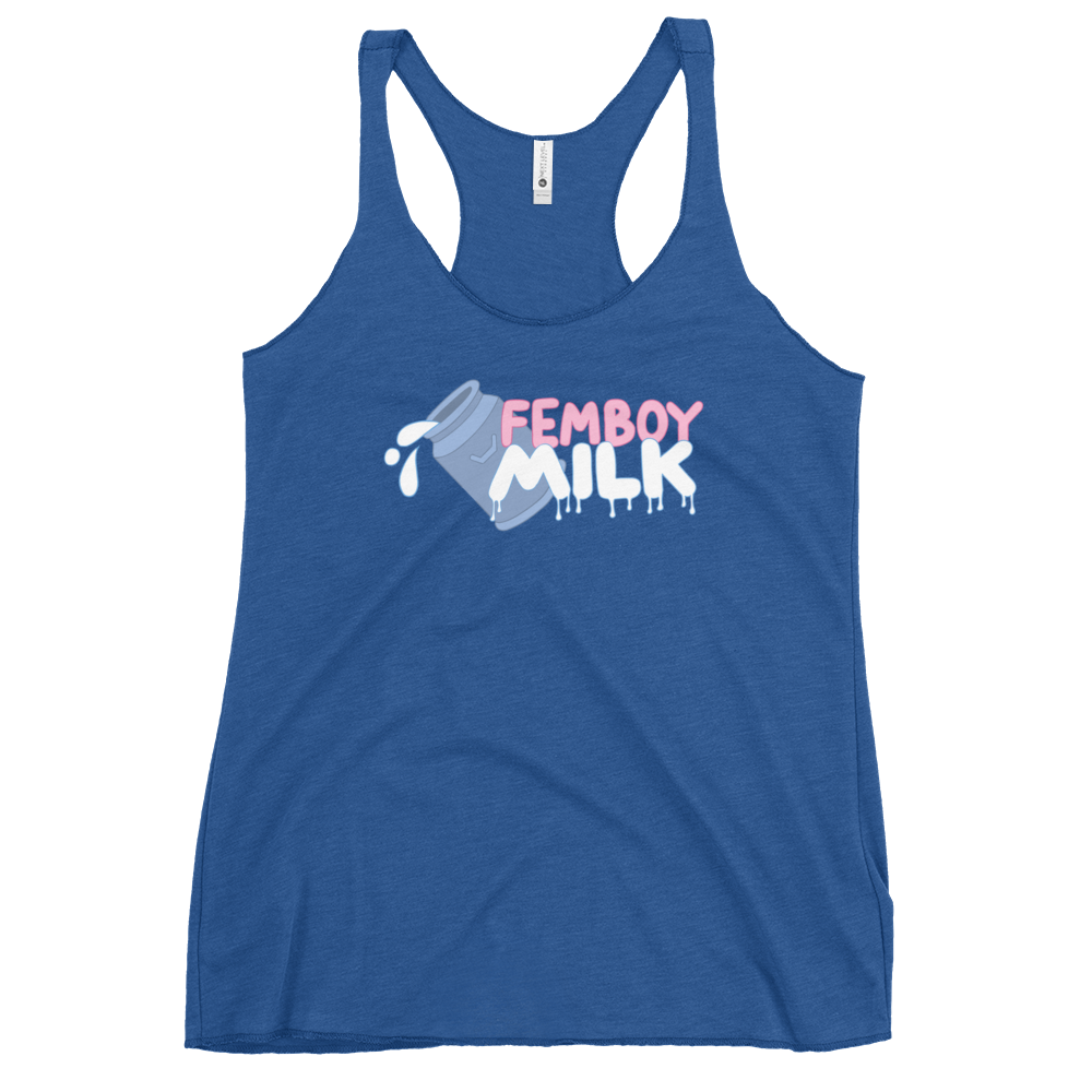 Femboy Milk racerback Tank Top