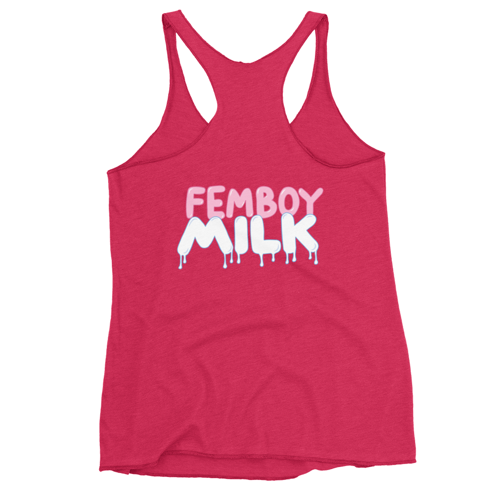 Femboy Milk racerback Tank Top