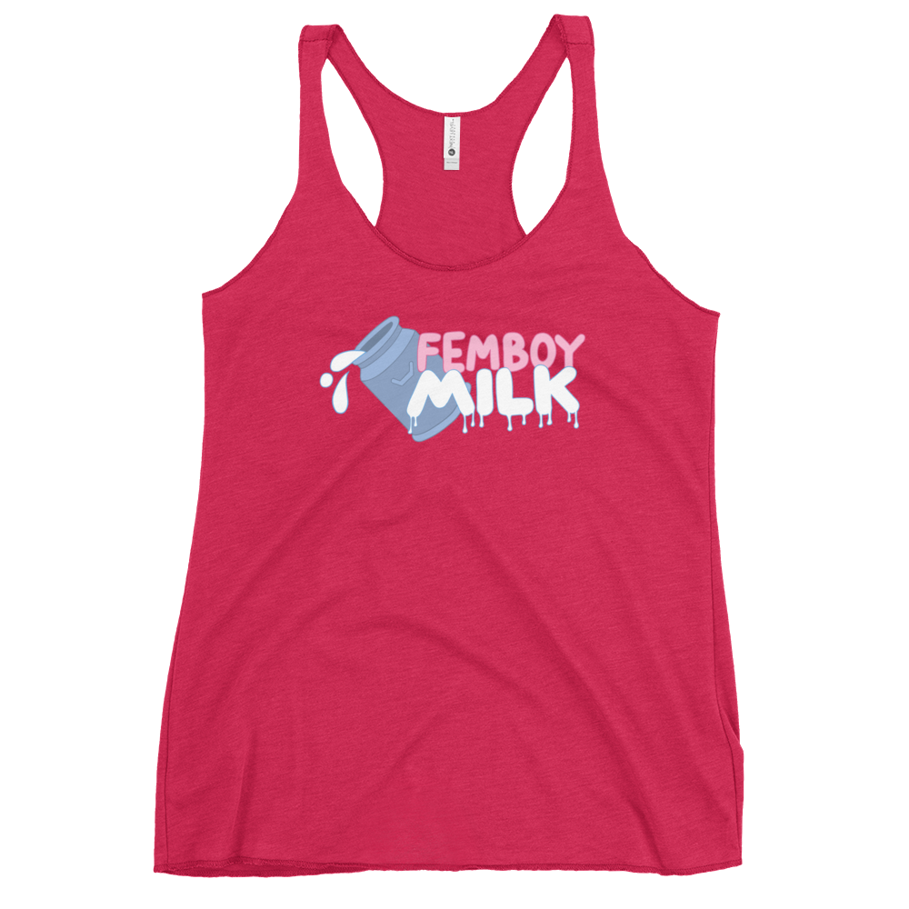 Femboy Milk racerback Tank Top