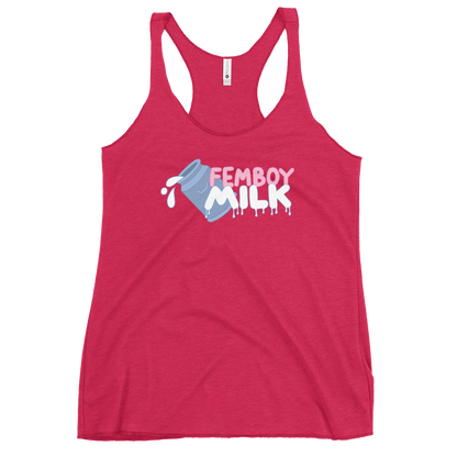 Femboy Milk racerback Tank Top