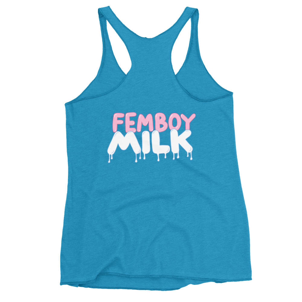 Femboy Milk racerback Tank Top